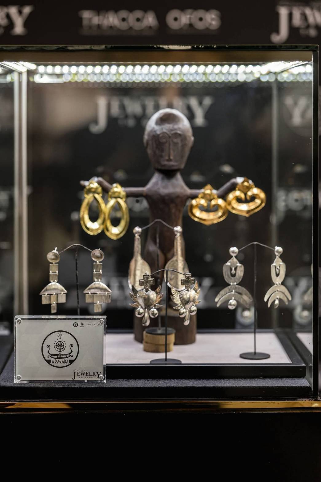 Haute Metal Statement Jewelry on Runway